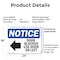 Signmission Door Blocked Use Door On Left, 24 in W x Rectangle, Plastic OS-2PACK-NS-P-1824-L-11473 - alternate 8